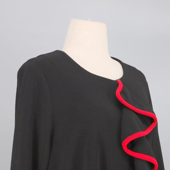 VINTAGE DESIGN TODAY'S Ruffle A-Line Topper Jacket Bell Sleeve Size XL - Picture 3 of 7